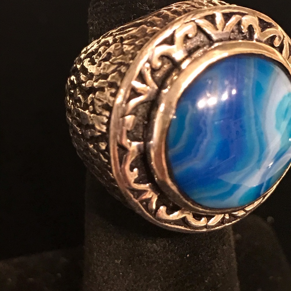 Botswana Agate Ring - Picture 1 of 4